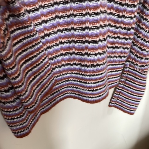 A.L.C. Samara Wool & Alpaca-Blend Amethyst Combo Crewneck Sweater - Picture 8 of 9